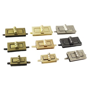 35*20mm in lega girevole chiusura a chiusura rettangolare ruotare elementi di fissaggio per artigianato in pelle fai da te, borse a tracolla accessori Hardware - Product Image 2