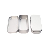 Mini boîte en fer blanc écologique et recyclable pour emballage d'écouteurs, montre connectée, clé USB, personnalisation en relief