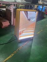Support d'affichage publicitaire vidéo en aluminium MDS, cadre de support d'affichage double face LED couleur pleine, support d'affichage pour trottoir