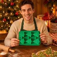 Moule en silicone pour gelée en forme de mini sapin de Noël à 6 cavités