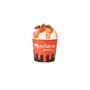 Gelato Caramel Amande en Gros, Pot de 100ml, Ingrédients Premium, Fabriqué au Vietnam, Qualité Italienne, Fournisseur - Product Image 1