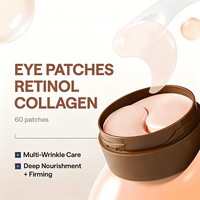 Masque en gel pour les yeux au rétinol et au collagène Private Label Naturals pour réduire les poches, hydrater, éclaircir et rafraîchir, réduire les cernes et les ridules
