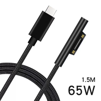 Câble de charge magnétique USB-C mâle vers Surface, cordon de charge USB-C tressé en nylon pour Surface