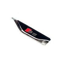 Pour Audi A5 2017-2024, plaque de protection avant haut de gamme, plaque de caractères OE 8W6853601CPUZ 8W6853602CPUZ, chrome premium