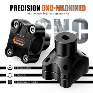 Rehausseurs de guidon en aluminium NICECNC de 2 pouces pour guidon de 1,25 pouces pour Harley Dyna <span class=keywords><strong>CVO</strong></span> Fat Bob FXDFSE FXDFSE2 Fat Bob FXDF Low Rider FXDL - Product Image 2