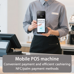 Lecteur biométrique sans contact de veine palmaire, terminal mobile Android pour <span class=keywords><strong>paiement</strong></span> POS, Bluetooth, batterie 6040 mAh pour la vente au détail et l'hôtellerie - Product Image 3