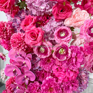 Promesse arc de mariage de haute qualité arc de fleur rose artificielle pour toile de fond de décoration de mariage - Product Image 4