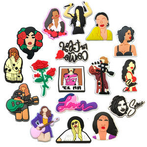 Adornos <span class=keywords><strong>de</strong></span> PVC para Zapatos con Hebillas <span class=keywords><strong>de</strong></span> Estrellas del Canto Famosas, Estilos Populares <span class=keywords><strong>de</strong></span> Cantantes, Decoración <span class=keywords><strong>de</strong></span> Moda con Canciones y Cantantes <span class=keywords><strong>de</strong></span> Tendencia - Product Image 4