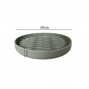 Comedero Redondo Antideslizante para Mascotas, Plato de Alimentación Lenta y Grueso para Perros y Gatos, Diseño para una Alimentación Saludable, Libre de BPA, Duradero - Product Image 2