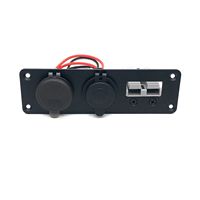 Boîtier encastré 50A avec connecteur d'alimentation, prise double USB, chargeur de tableau de bord, prise allume-cigare 12V pour caravane, camping-car, bateau, voiture