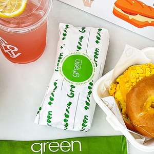 Eco-Friendly Durable Kraft Paper <b>Bag</b> Handle Customized Logo Printed Classic Fast Food Takeaway Packaging for Pizza Sushi for - Product Image 4