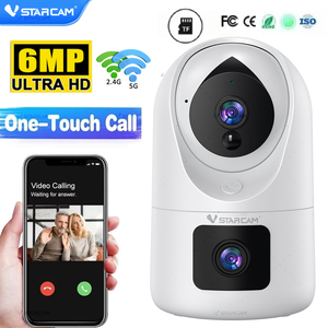 Moniteur Bébé CB91DR 6MP, WiFi Double Bande, Batterie 5200mAh, Audio Bidirectionnel à un Bouton, Caméra de Surveillance de Sécurité WiFi CCTV - Product Image 1