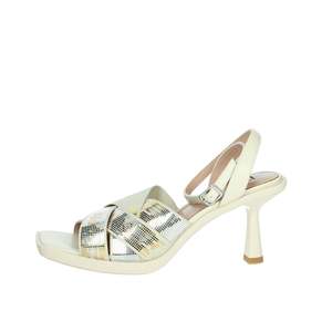 Sandali con Tacco Liu-Jo Donna Beige Taglia 39 con Cinturini Metallici Stile Slingback - Product Image 1