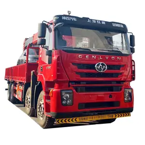 IVECO 8X4 sany 12ton dump hydraulic truck mounted crane mounted truck for sale