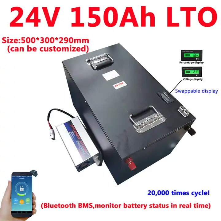 24V 150Ah Lithium Battery Pack,Built-in BMS,for Electric Scooters