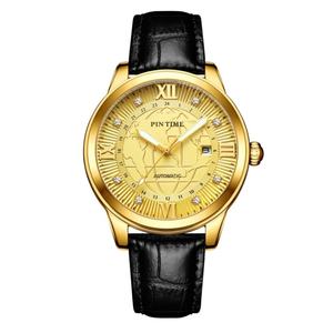 <span class=keywords><strong>Montre</strong></span> mécanique en acier inoxydable et <span class=keywords><strong>cuir</strong></span> véritable, fabrication chinoise OEM, usine de luxe, <span class=keywords><strong>montre</strong></span>-bracelet automatique pour <span class=keywords><strong>homme</strong></span> - Product Image 3