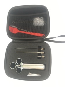 Bump <b>Meat</b> Injector Syringe Kit with 3 Professional Marinade Injector Needles and Travel Case for BBQ - Product Image 4