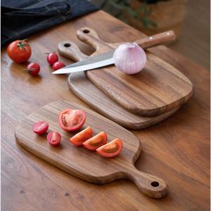 Tabla de Cortar de Cocina de Madera Maciza de Doble Cara con Bloque de Picar de Madera y Panel de Madera Entera - Product Image 4