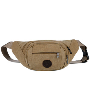 Riñonera Unisex Vintage de Lona Impermeable de Gran Capacidad, Duradera, con Logotipo Personalizado, para Exteriores, al por Mayor - Product Image 2