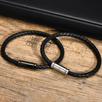 2025 été mode à la main or tressé cordon Bracelet Bracelet pour hommes 6mm tissé en cuir véritable économique Style élégant