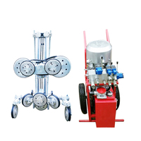 Scie à fil diamanté multifonctionnelle pour la découpe de pierre, faible vibration, hydraulique, 25 kW, longueur de coupe maximale 1500 mm pour granit et marbre