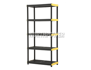 36x18x72inch HD 5Tiered Ventilated Plastic Storage Rack Storage Shelves