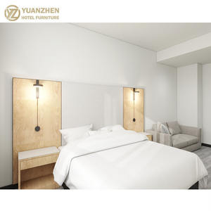 Criado-Mudo Moderno de Carvalho Personalizado com Estrutura Metálica para Conjuntos de Quarto de Apartamento - Móveis para Hotel - Product Image 4