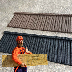 <span class=keywords><strong>CA</strong></span> Rostfreie farbige stein beschichtete Metalldach ziegel Hohe Haltbarkeit für Villa Home Roofs - Product Image 3