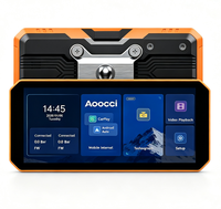 Navigateur GPS pour moto AOOCCI C9 ProMax, CarPlay, Mirror Link, écran tactile Android 6 pouces / caméra de recul sans fil