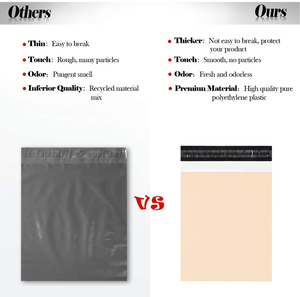 Sacs d'expédition personnalisés <span class=keywords><strong>pour</strong></span> vêtements, sacs d'expédition à base de plantes avec logo, <span class=keywords><strong>pochette</strong></span> d'expédition - Product Image 3