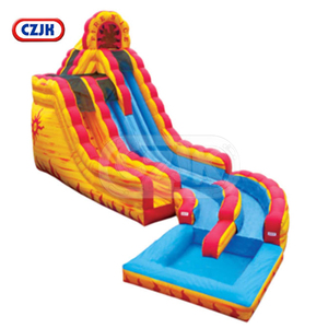 Corkscrew <span class=keywords><strong>Volcano</strong></span> <span class=keywords><strong>Inflatable</strong></span> Nước Hồ Bơi Trượt Để Bán - Product Image 4