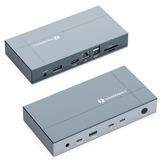 Certified Thunderbolt 4 13 in 1 USB 4.0 40Gbps DP 8K30Hz USB C 13 Ports Docking Station in Stock