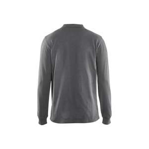 BLAKLADER - 338810509400S Polo de manga larga Gris-EAN 7330509482148 CAMISETAS Y POLOS DE TRABAJO - Product Image 2