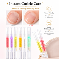 Stylo d'huile nourrissante pour ongles 5 ml, logo personnalisé, soin des ongles, 15 parfums, revitalisant pour cuticules, huile de soin des ongles, nourrissant