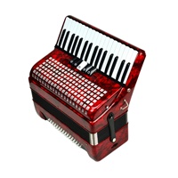 SEASOUND Professional 34-Button Accordion 60-Bass 5-Registers Red Celluloid Piano Keyboard JP3460 OEM Instrument Made Chromatic