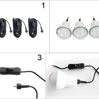 Système complet de stockage d'énergie solaire domestique avec batterie lithium-ion, éclairage et recharge de téléphone, installation sur réseau