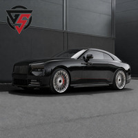Jantes en alliage forgées sur mesure GS à rayons multiples, haute performance pour Rolls-Royce, voiture de luxe modifiée, finition noire brillante, jante personnalisée 2/3 pièces