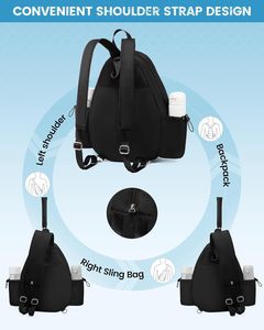 Wholesale SportyCanasFabric 30-<strong>40L</strong> <strong>Backpack</strong> for Pickleball Tennis Badminton Shoes Compartment Quilted Padding for Women Men - Product Image 3
