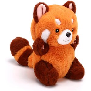 ของเล่นตุ๊กตาหมีแพนด้าแดงน่ารักผ้าโพลีเอสเตอร์นุ่มนิ่มน่ารักของขวัญสัตว์สำหรับเด็กและแฟนพร้อมโลโก้ออกแบบได้ตามต้องการ - Product Image 1