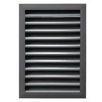 Fenêtre Jalousie d'aération extérieure en aluminium, volet à persiennes réglable avec lames en verre trempé pour la confidentialité et le flux d'air