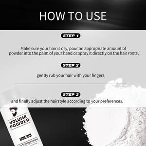 Polvo Voluminizador para Cabello de Hombre, Mate, Natural, de Larga Duración, Control de Grasa, 15g, Apto para Cabello Fino - Product Image 4