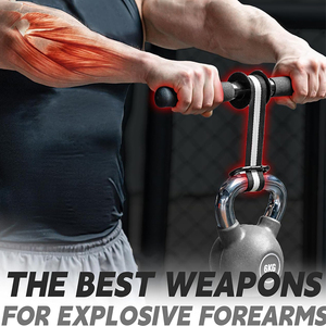 Fortalecedor de antebrazo profesional y rodillo de muñeca-Entrenador de agarre resistente con Mango antideslizante y bloqueo rápido para gimnasio/hogar - Product Image 5