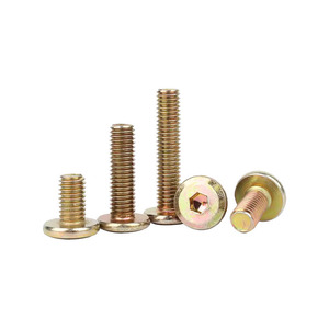Chamfered Internal Hexagon Flat Head Screws M6 M8 Zinc Plated Carbon Steel Fasteners For Metal Construction Industry - Product Image 3