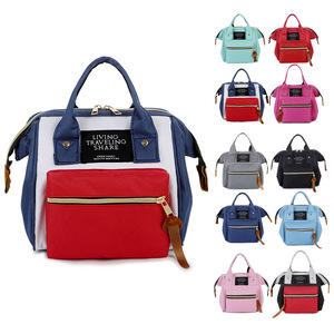 Lightweight Waterproof Nylon Travel <b>Backpack</b> With Front Zip Pocket Adjustable Strap For Women Everyday Bag - Product Image 3