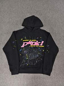 Hoodie Pria 1.1 Spider 100% Katun, Bahan Tebal, Gaya Urban Casual Streetwear, Motif Musim Gugur, Lulus Uji Stock X - Product Image 5