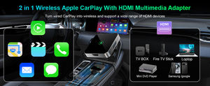 K7H HD VIDEO PUTIN Accessoires de voiture 2 en 1 Usb WIRELESS CARPLAY Adaptateur filaire vers sans fil Ai Box Carplay Dongle Car Play - Product Image 5