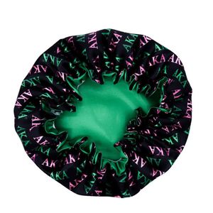 Gorro de Dormir de Seda Satinada de Doble Capa de Poliéster de Alta Calidad para Uso Diario, para Cabello Natural - Product Image 1