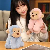Großhandel Flauschiger Langarm-Affen-Plüschtier Weicher Sitzender Affe Stofftier Plüschpuppe für Sofa-Dekoration Kinder Zoo-Thema Geschenk