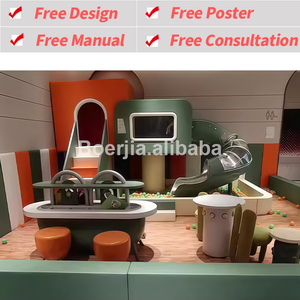 Equipo de Juegos Interior Temático Brillante para Niños con Escalador de Red Suave Arcoíris y Tobogán Solar para Áreas de Juego Felices - Product Image 2
