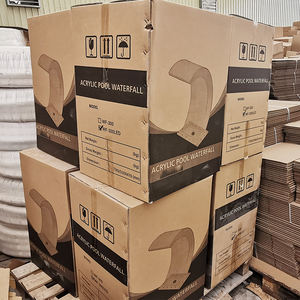 Fontaine décorative en acrylique LED, usine, haute transparence, éclairage de piscine, fontaine de cascade, forme de lune, <span class=keywords><strong>rectangulaire</strong></span>, nouveauté - Product Image 6